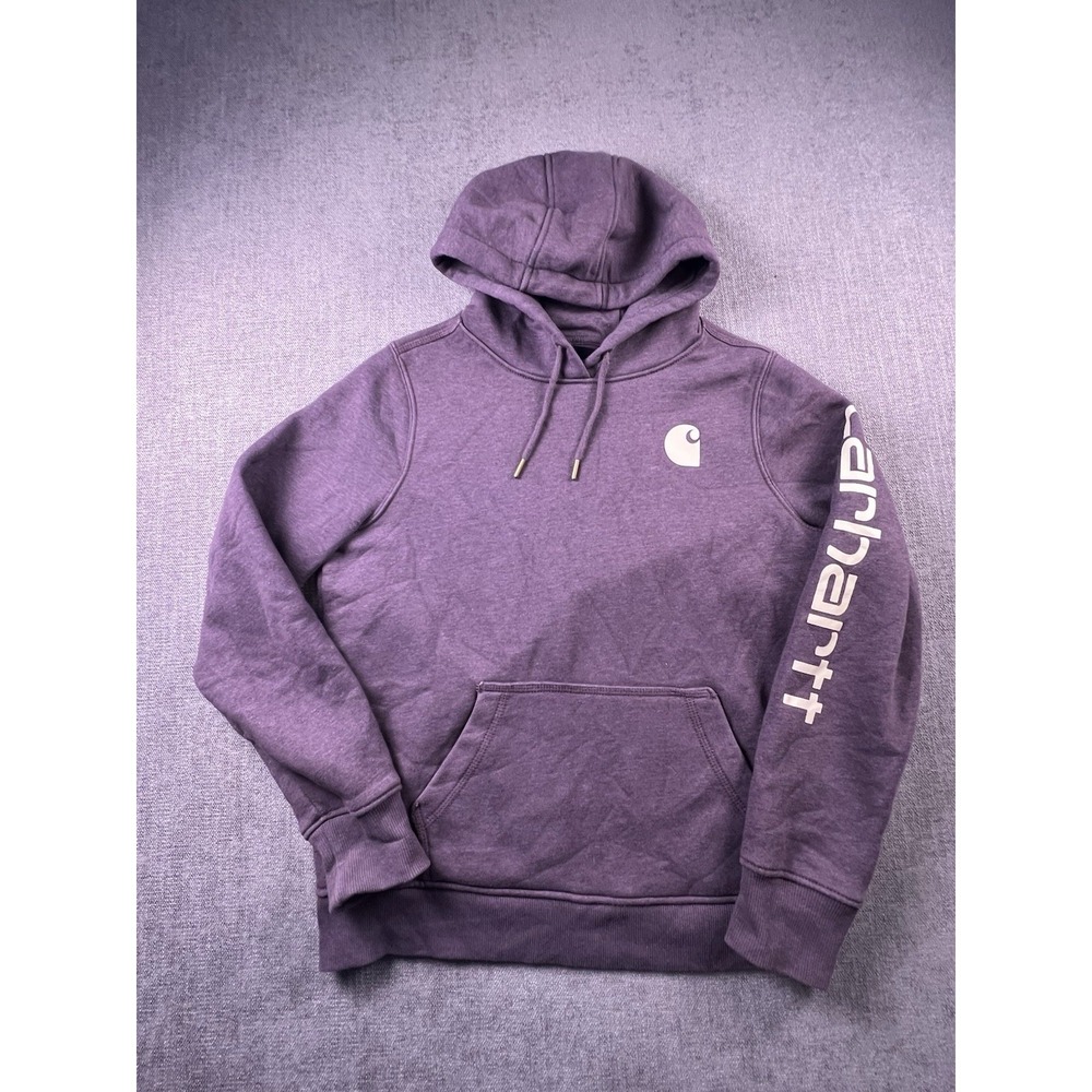 Carhartt Hoodie Women's M 8-10 Purple Outdoor Casual Work Preppy Hiking